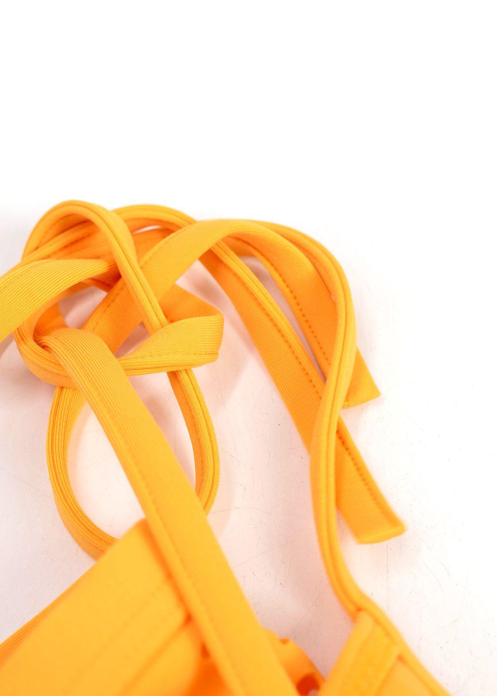 Vilebrequin Yellow Perforated Triangle Bikini Set
