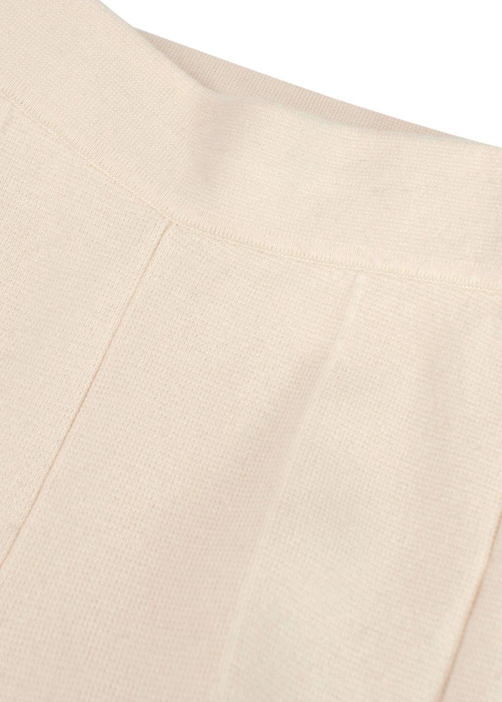 Galvan Cream Maia Cashmere Flared Trousers