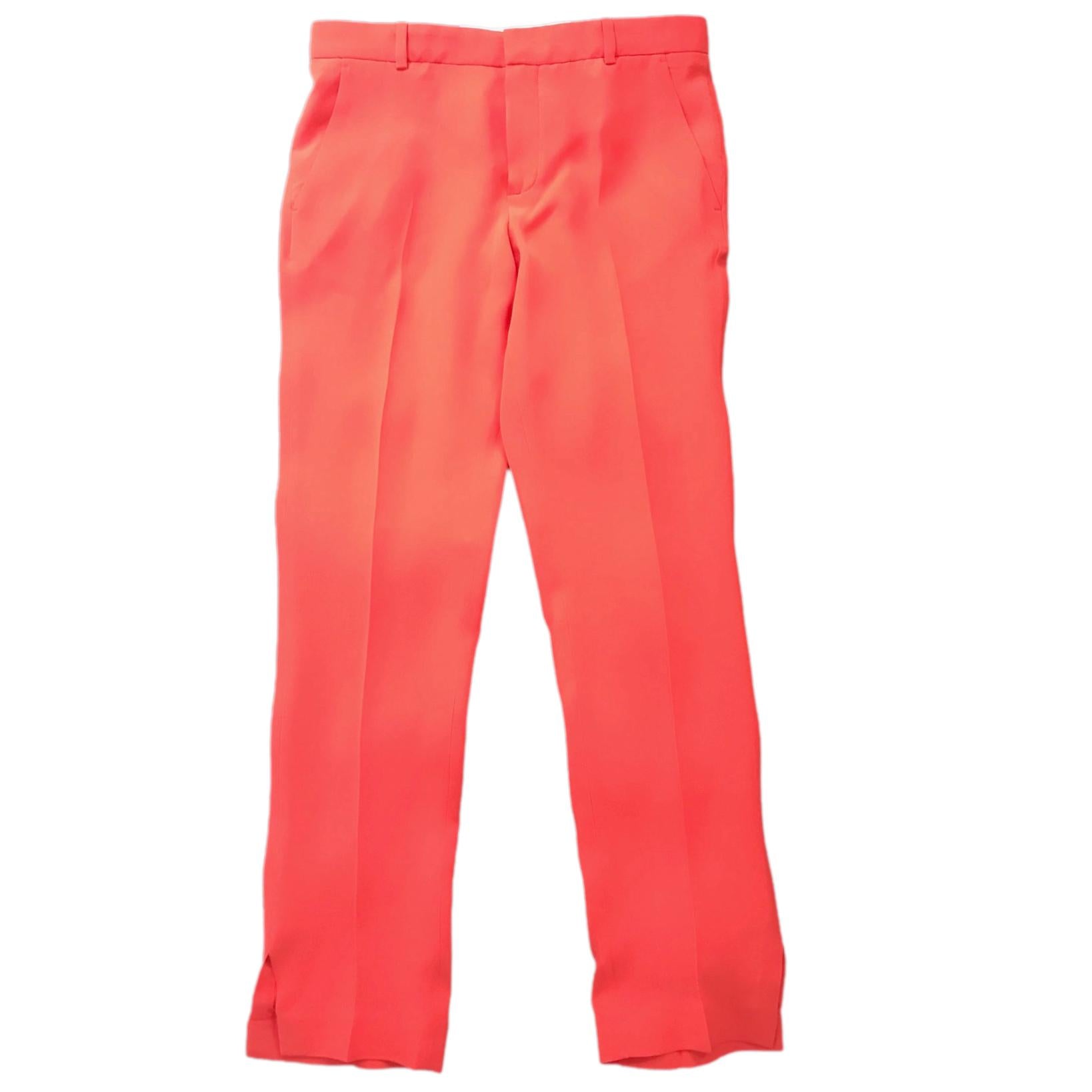 Joseph red silk trousers
