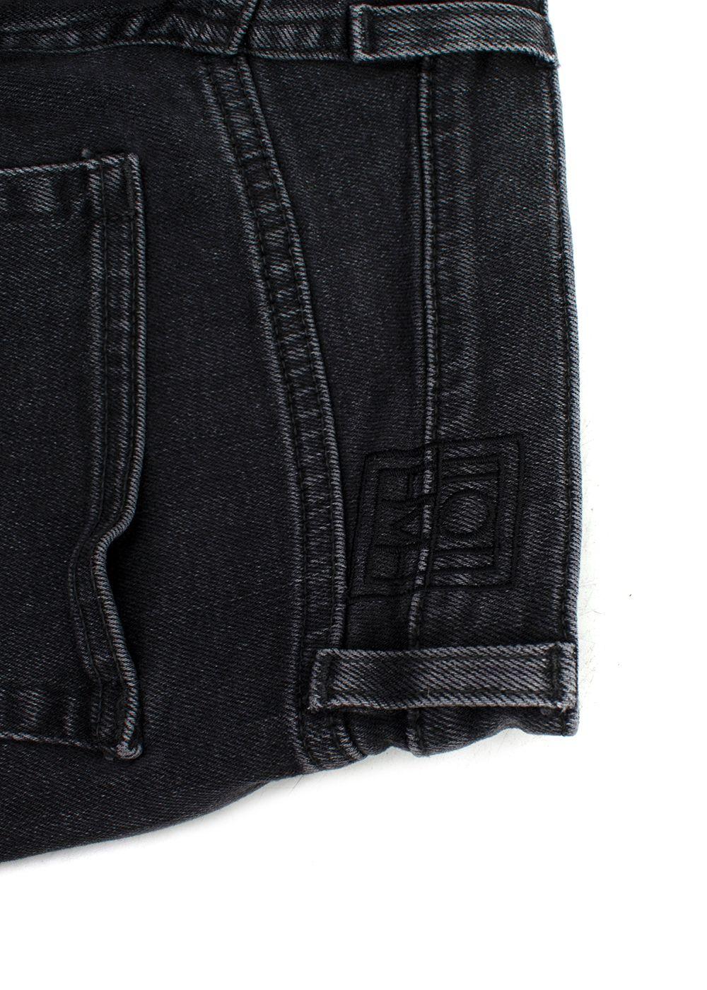 Toteme Washed Black Twisted Seam Jeans