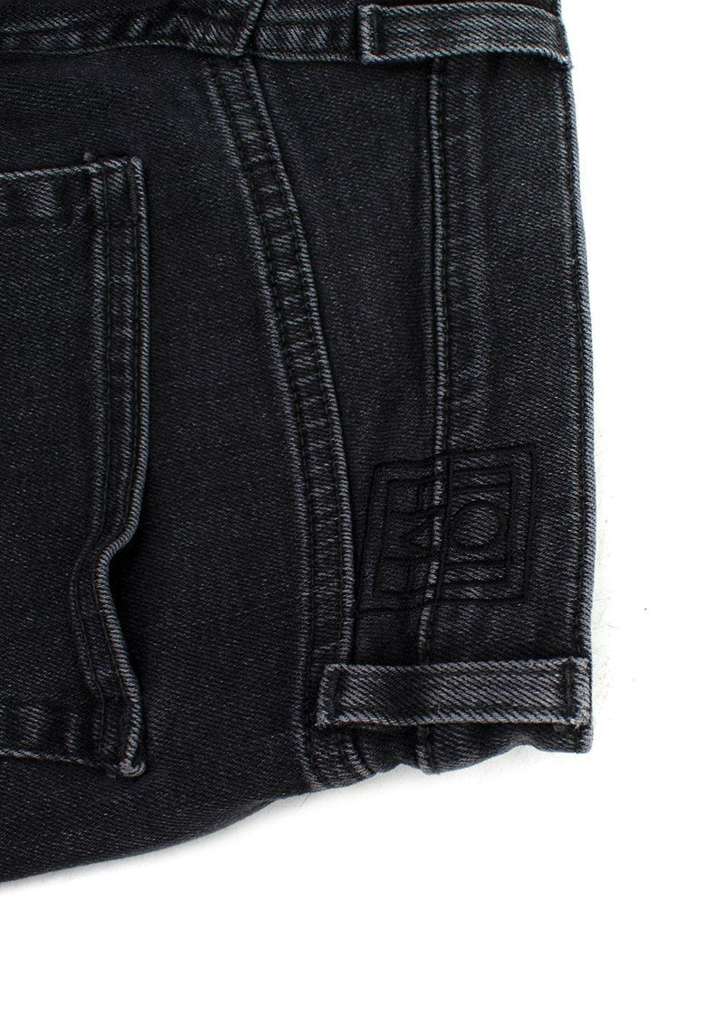 Toteme Washed Black Twisted Seam Jeans