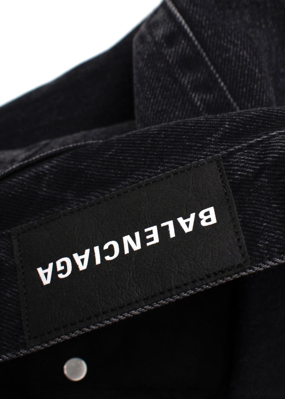 Balenciaga Black Straight Leg Jeans
