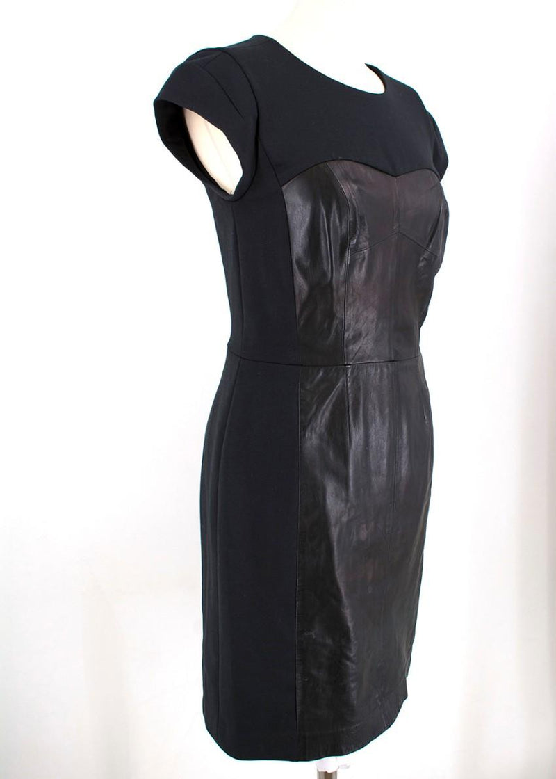 Rebecca Taylor Leather Bustier Dress