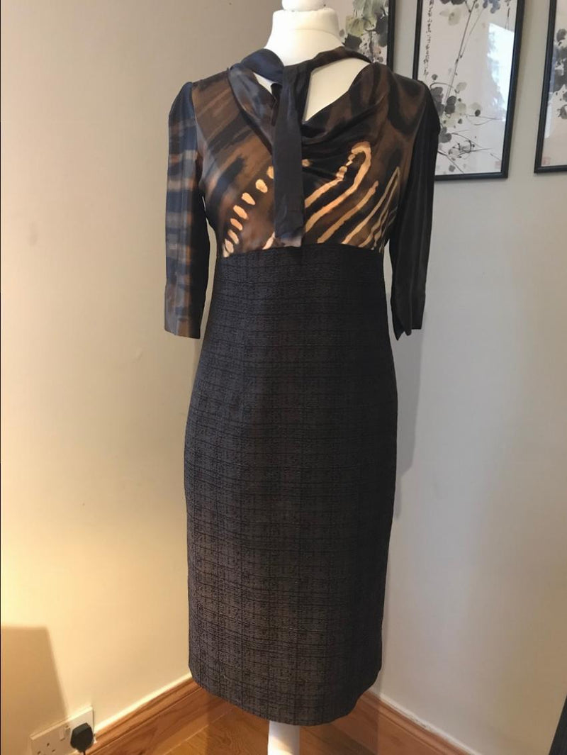 Max Mara Tweed & Silk Dress
