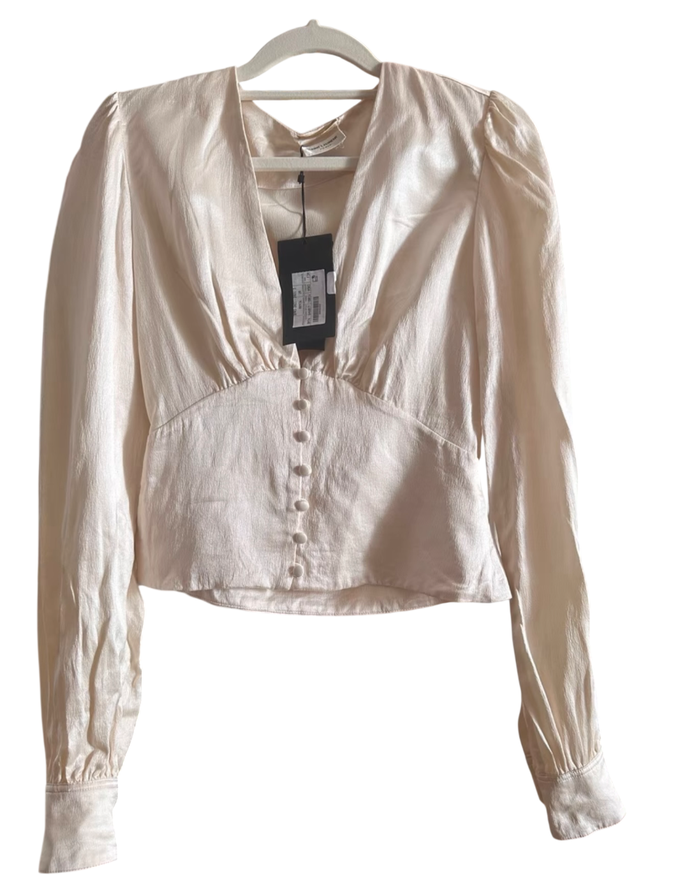 Saint Laurent Cream Silk Blouse
