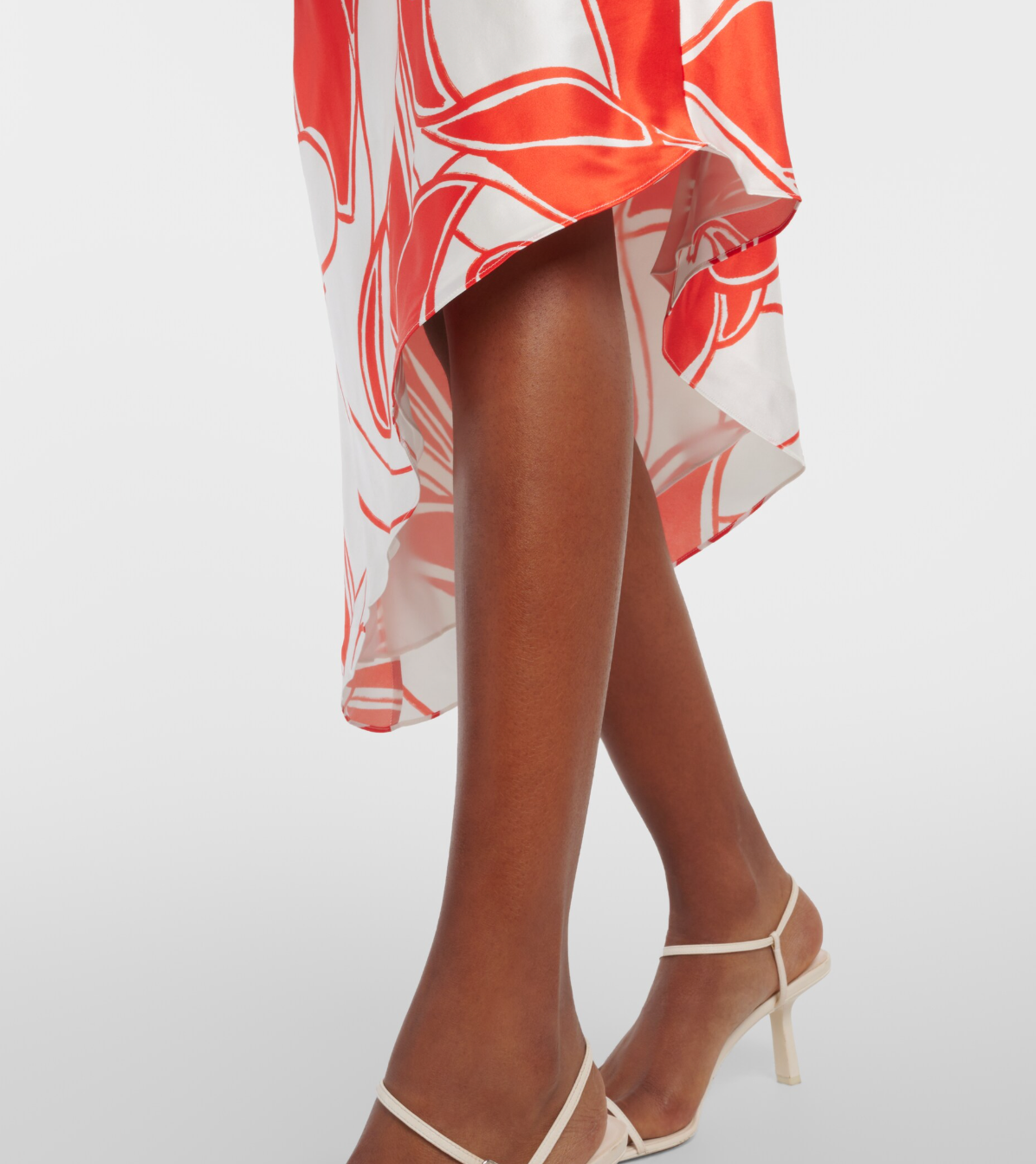 SIR Ramona Printed Silk Midi Dress