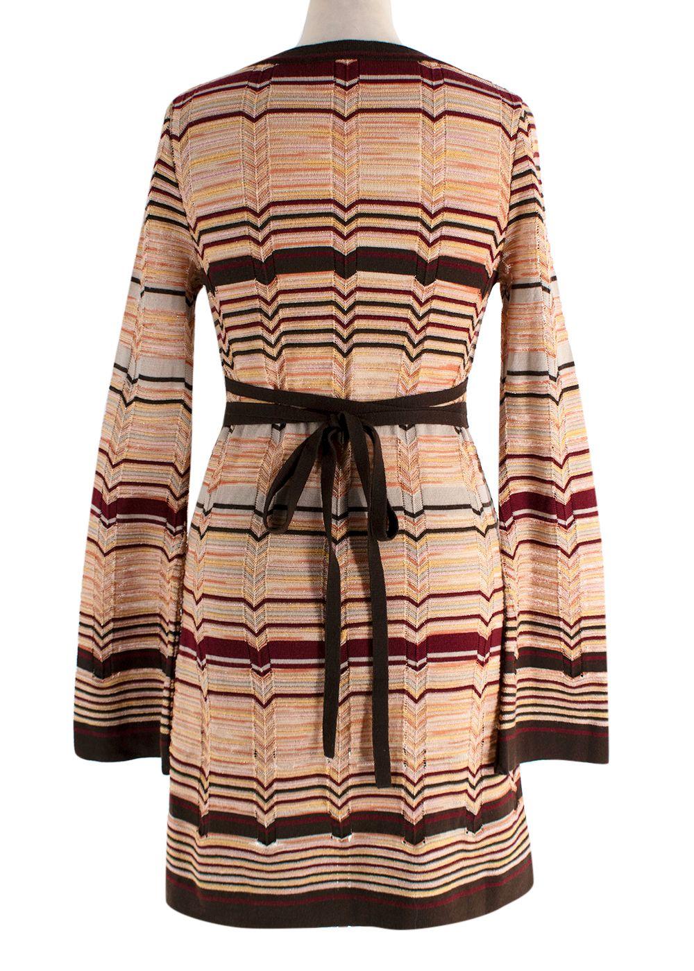 Missoni Stripe Multicolour Belted Dress