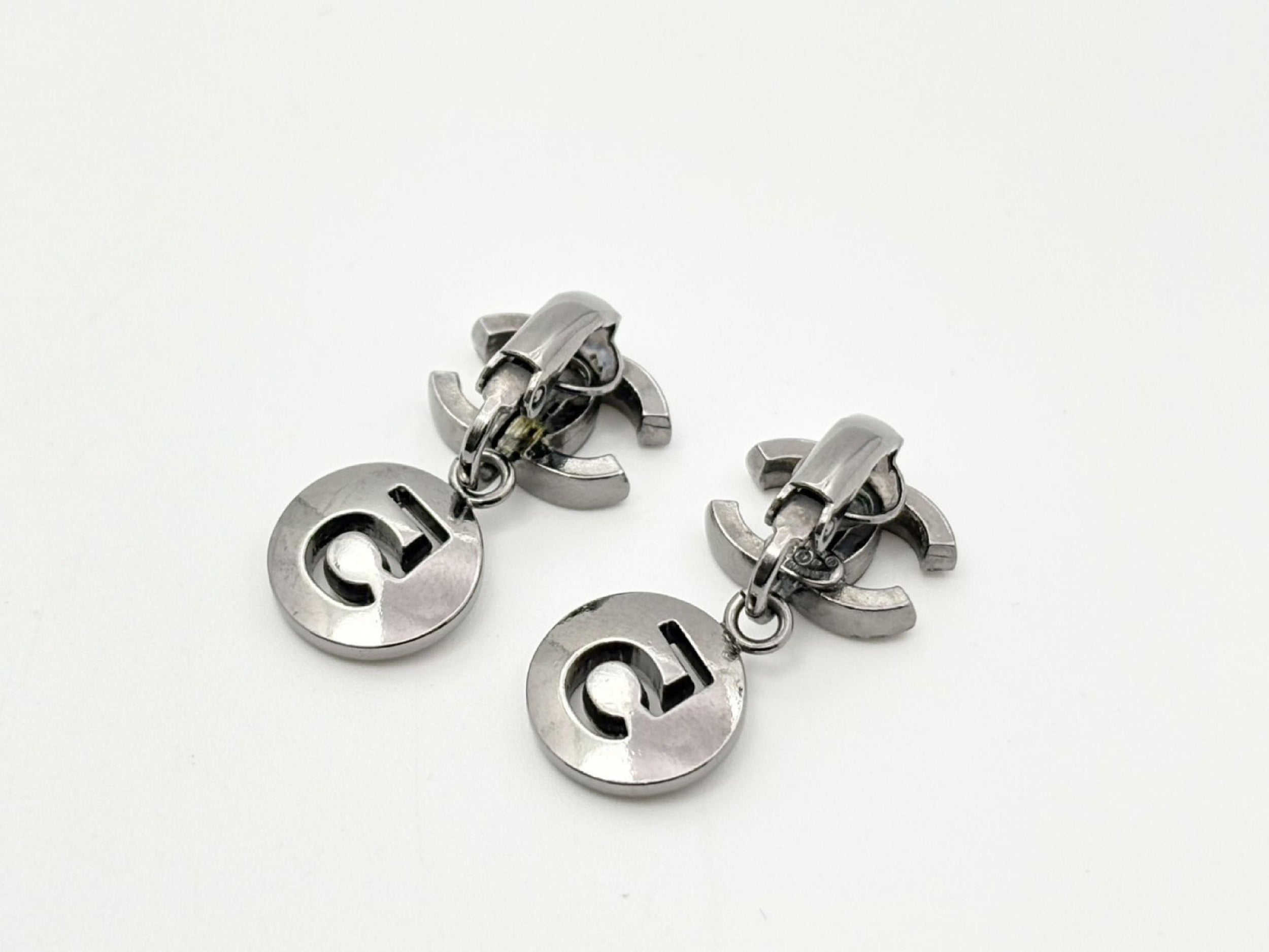 Chanel Number 5 Logo Earrings