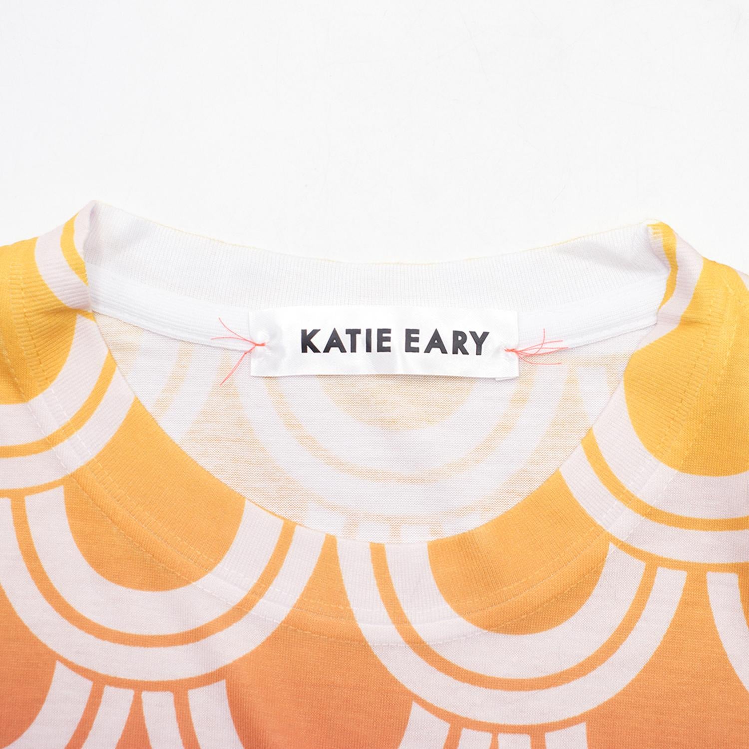 Katie Eary Orange Ombre Oversized T Shirt