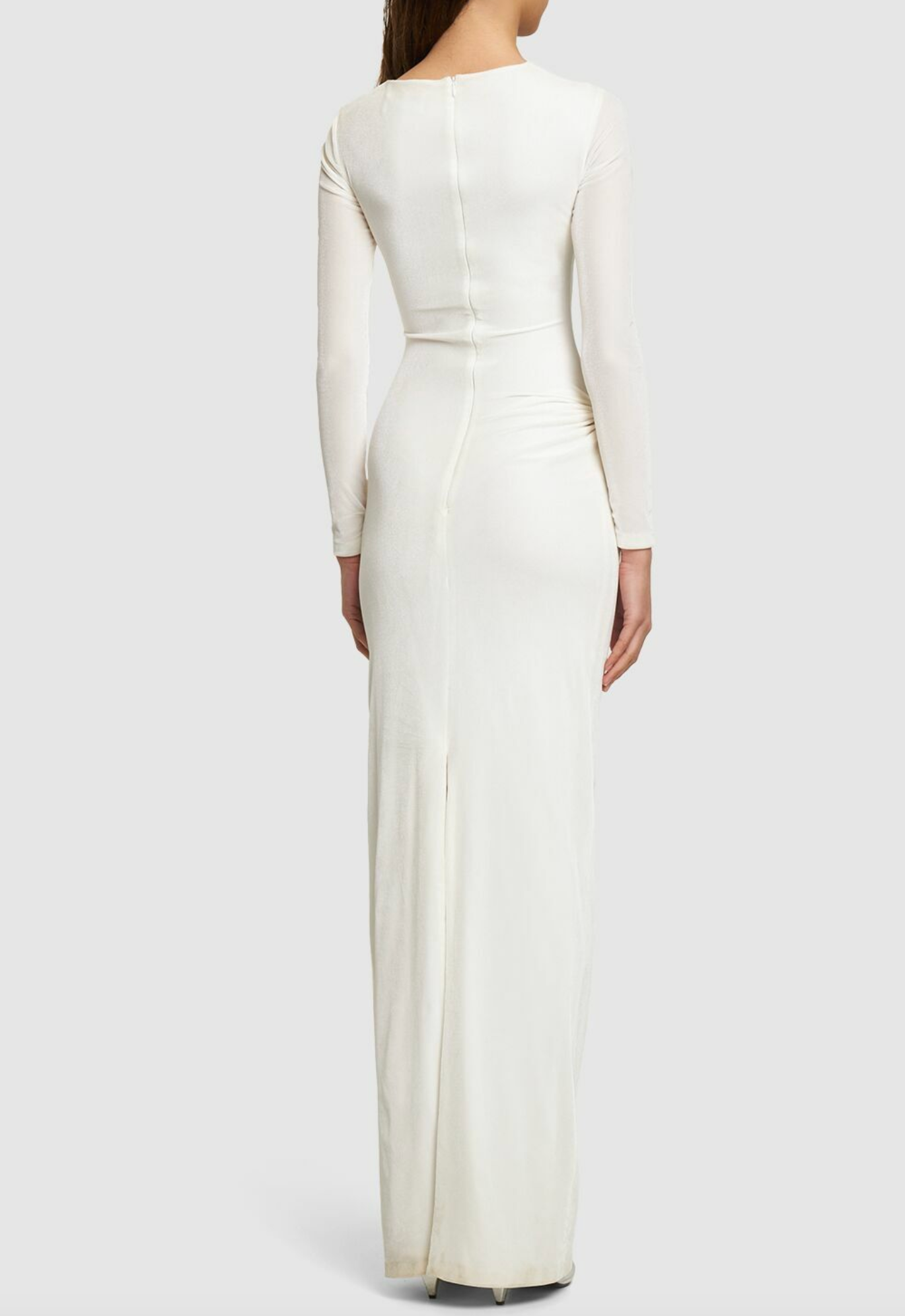 16arlington Nubria Draped Velvet Maxi Dress