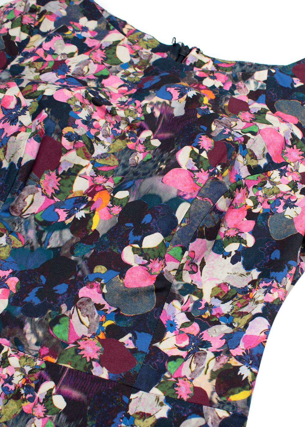 Erdem Floral Print Short-Sleeve Sheath Dress