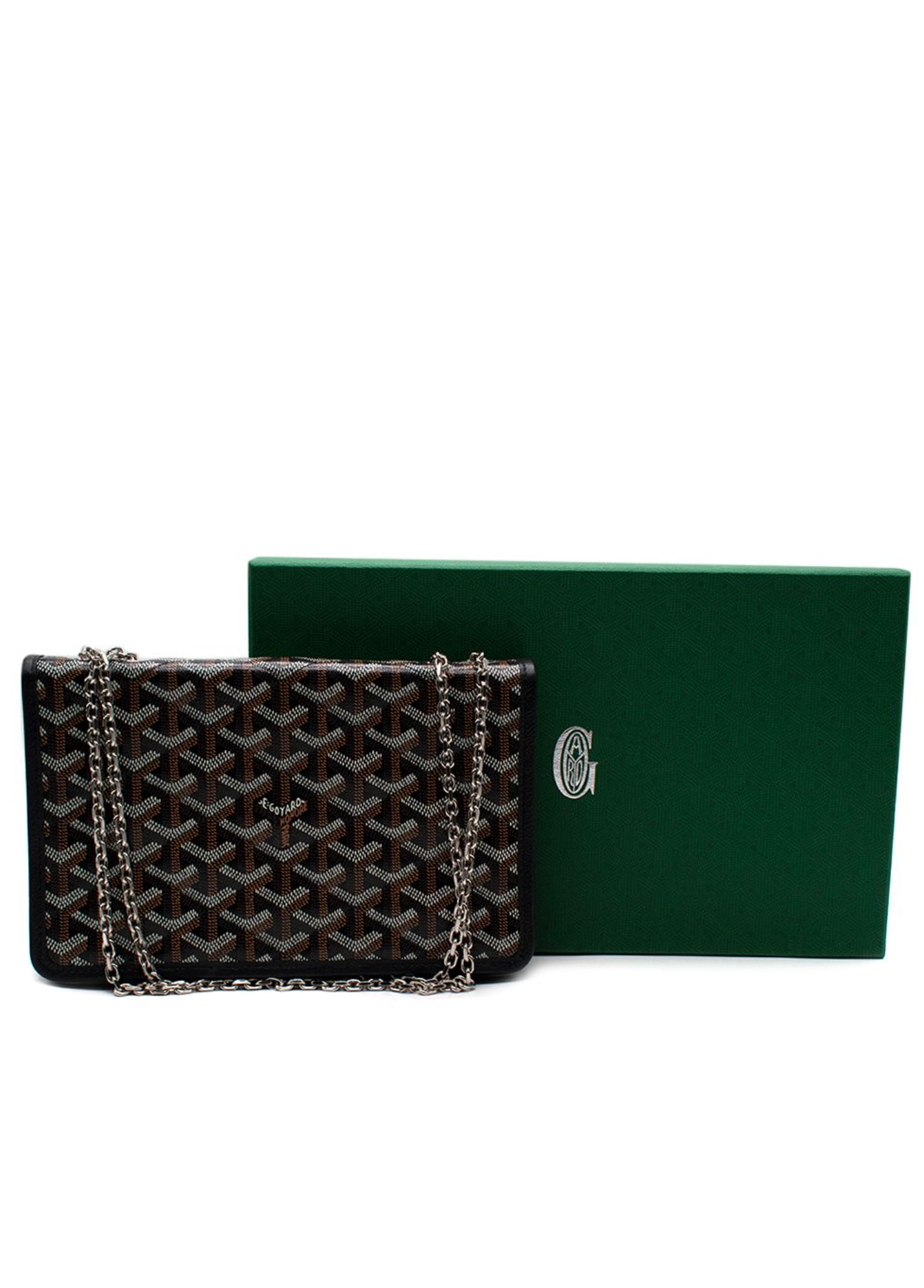 Goyard Black Alexandre III Chain Shoulder Bag