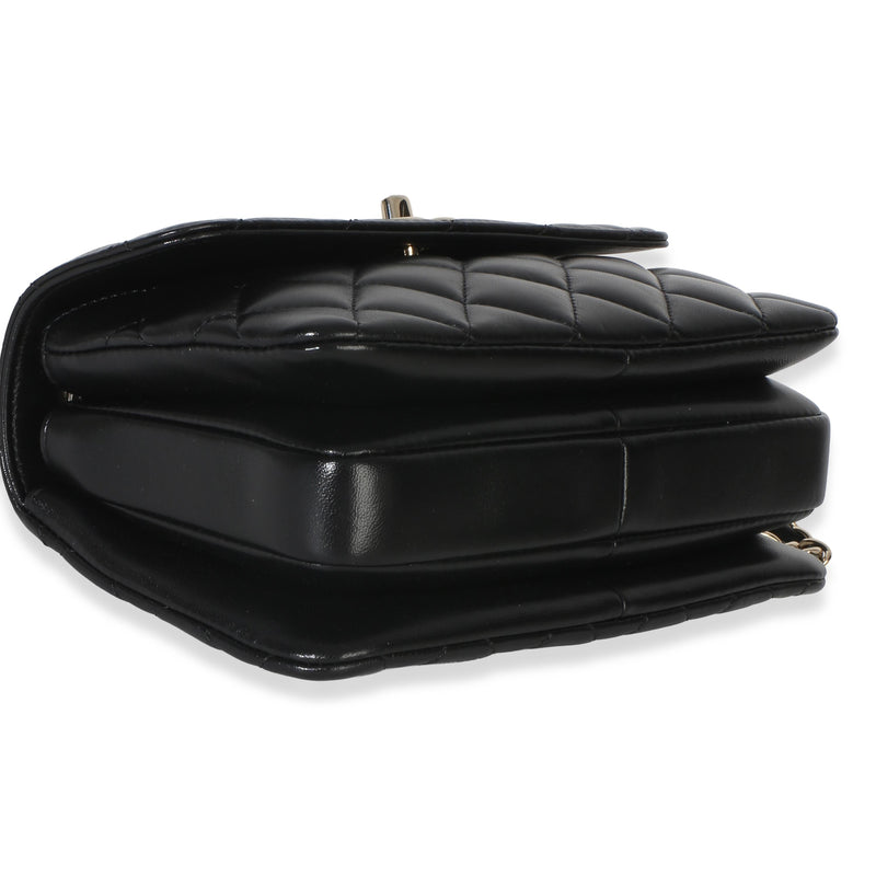 Chanel Black Quilted Lambskin Mini Trendy CC Top Handle