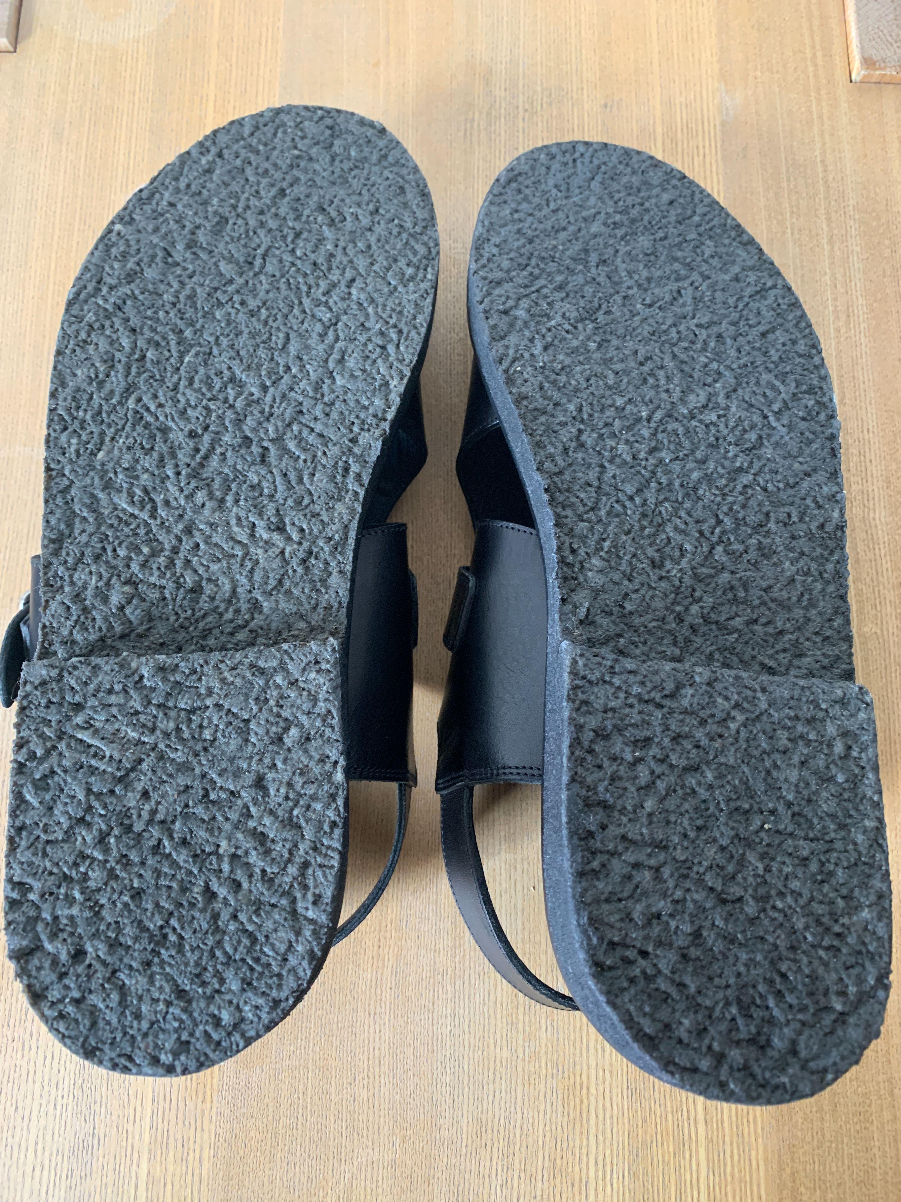 Margaret Howell Black Leather Men's Sandals
