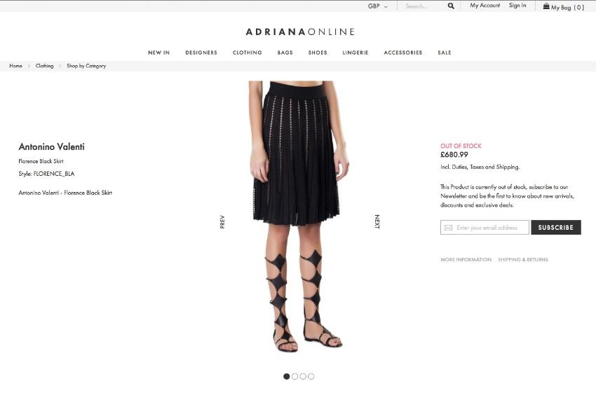 Antonino Valenti Florence Black Skirt
