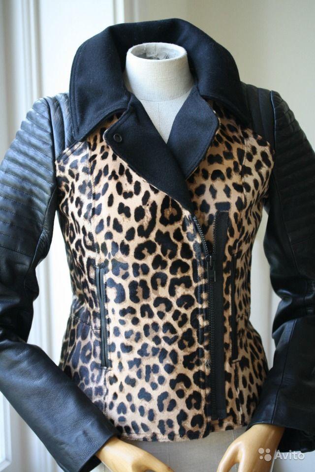 A.L.C. Lee Leopard Print Leather Jacket