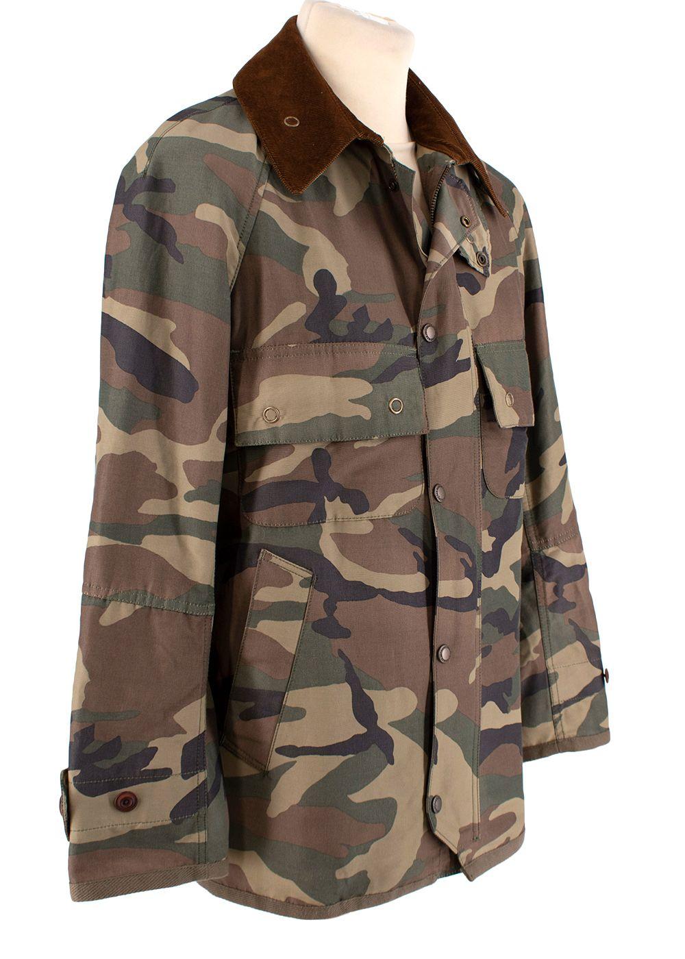Camouflage Print Cotton Jacket