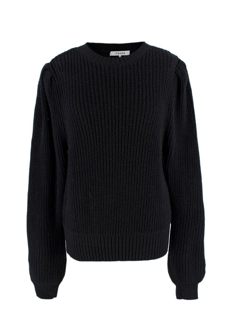 Frame Black Rib Knit Jumper