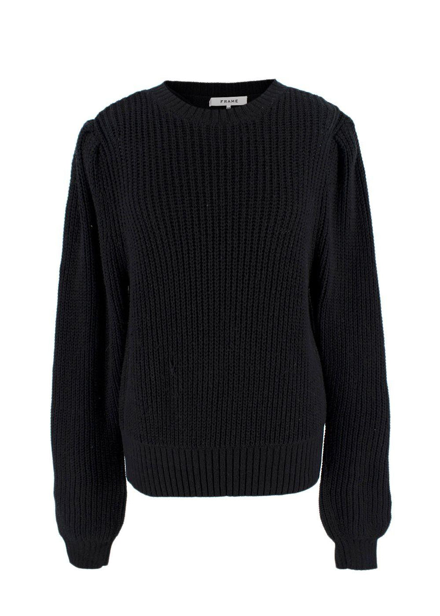 Frame Black Rib Knit Jumper