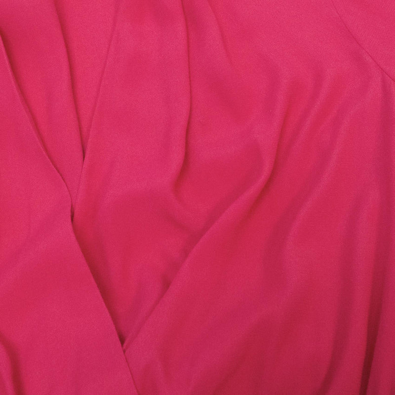 Iro Crossover Hot Pink Rayon Playsuit with Cropped Sleeves