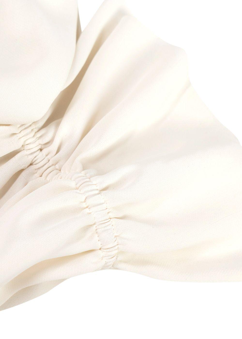 Elizabeth and James Cream Off-Shoulder Long Sleeve Blouse