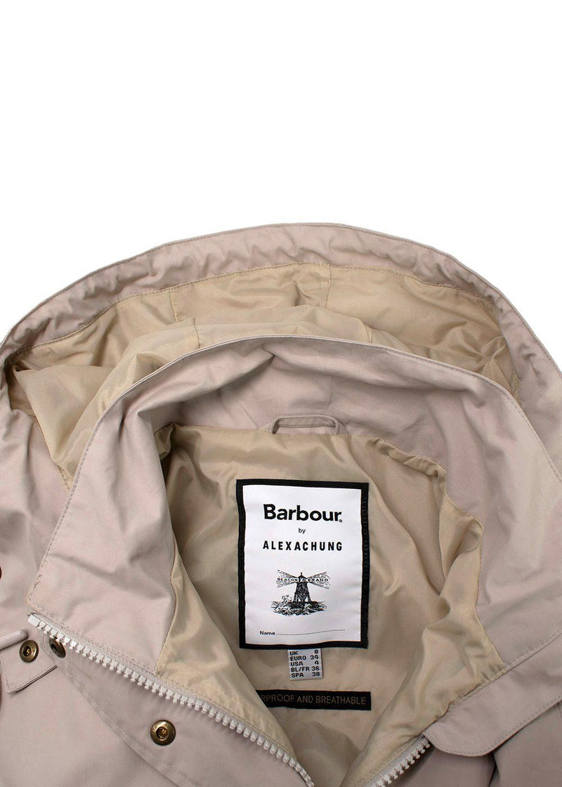 Barbour by Alexa Chung Beige Earnest Raincoat