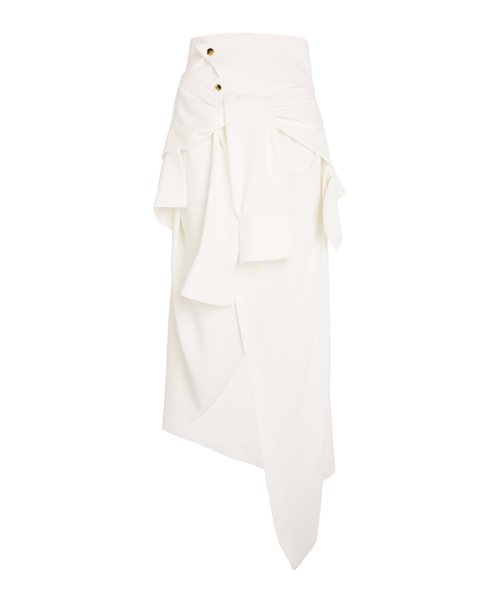 A.W.A.K.E. Mode Deconstructed Sleeve Belt Skirt