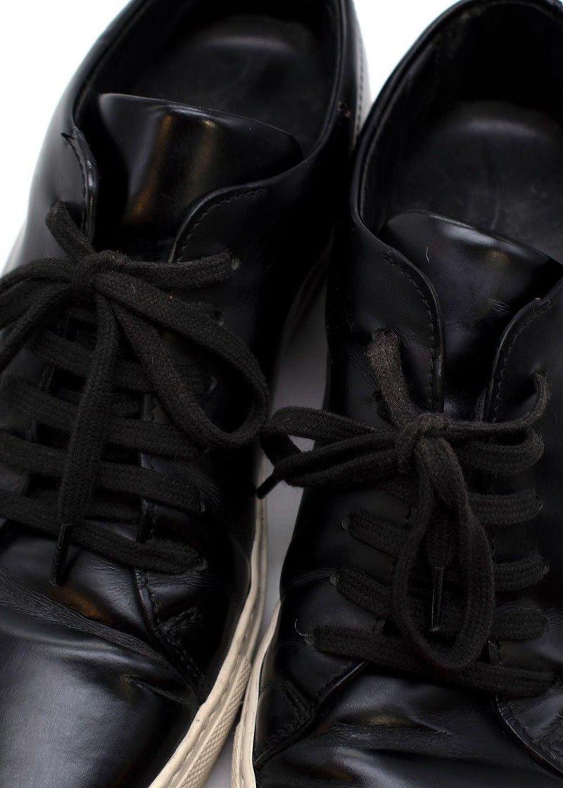 Black Leather Original Achilles Sneakers