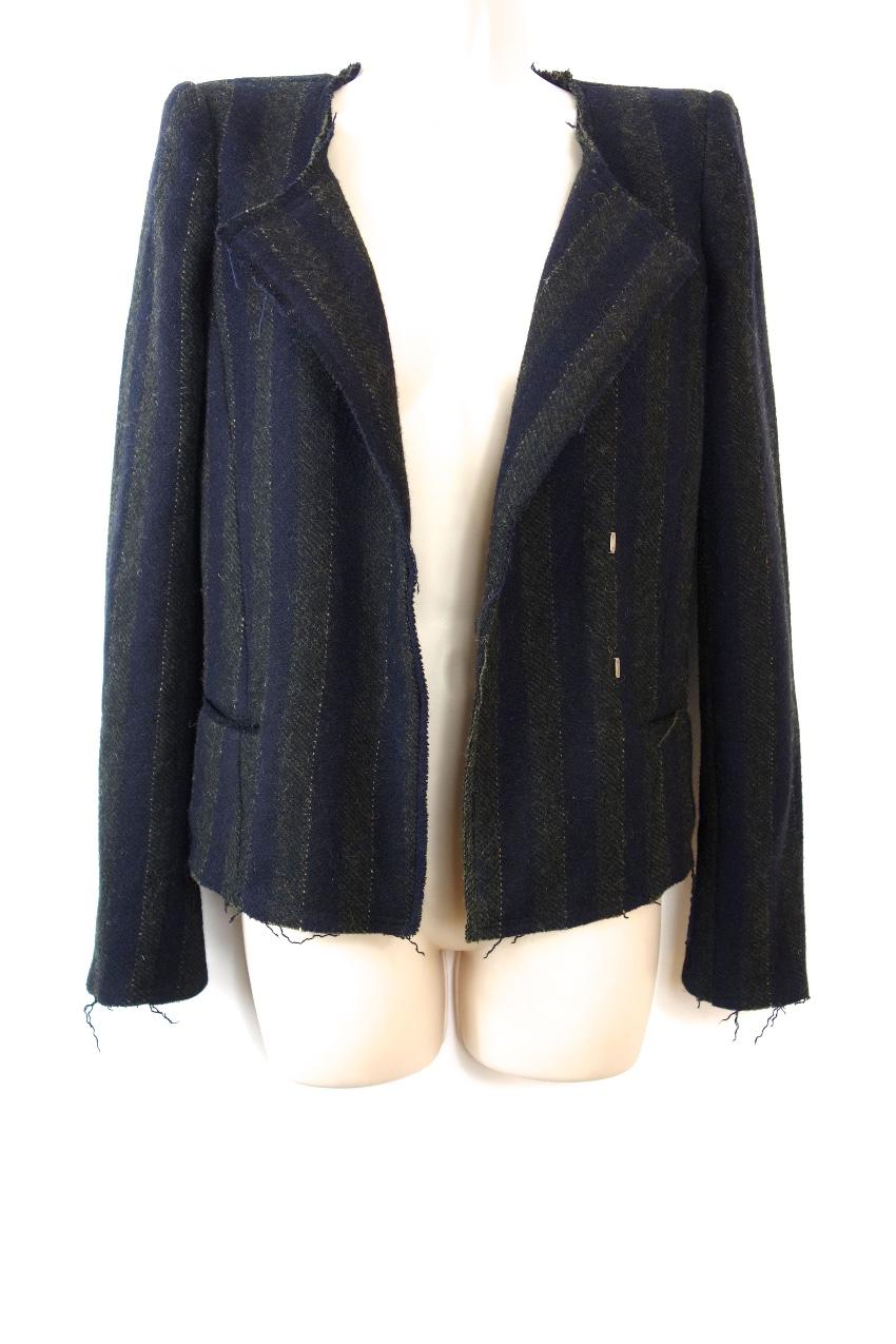 Isabel Marant Striped Distressed Jacket
