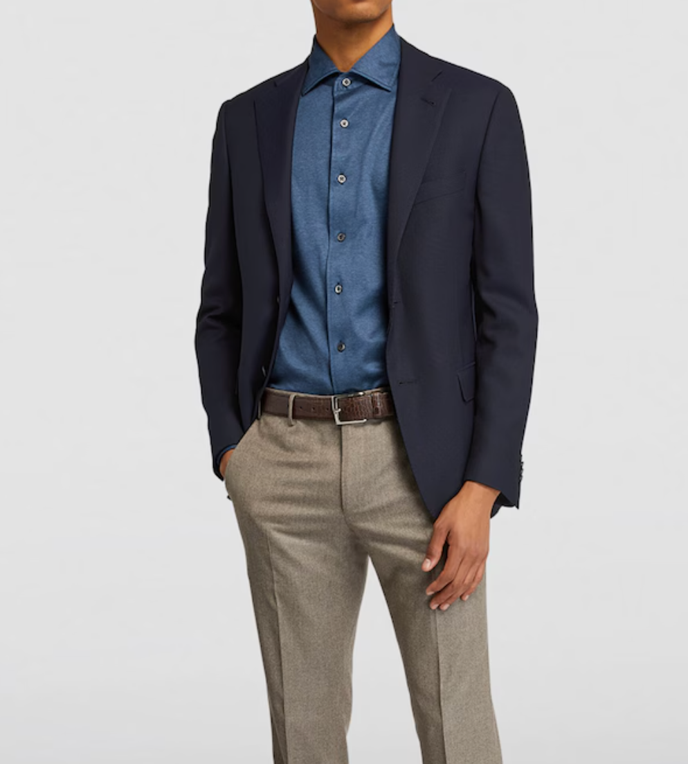 Corneliani Hopsack Wool Blazer