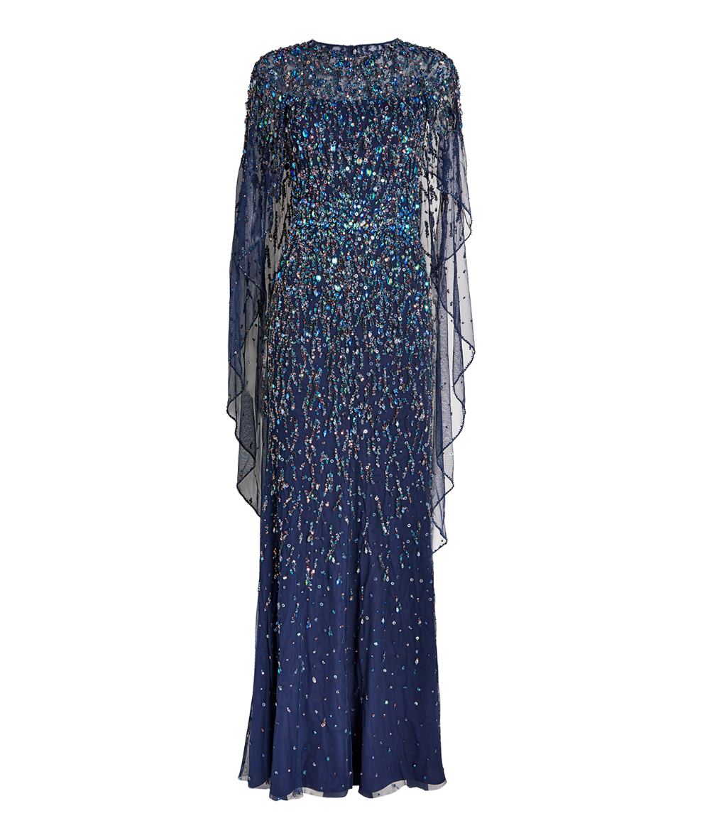 Delphine Sequin Embellished Gown Dress