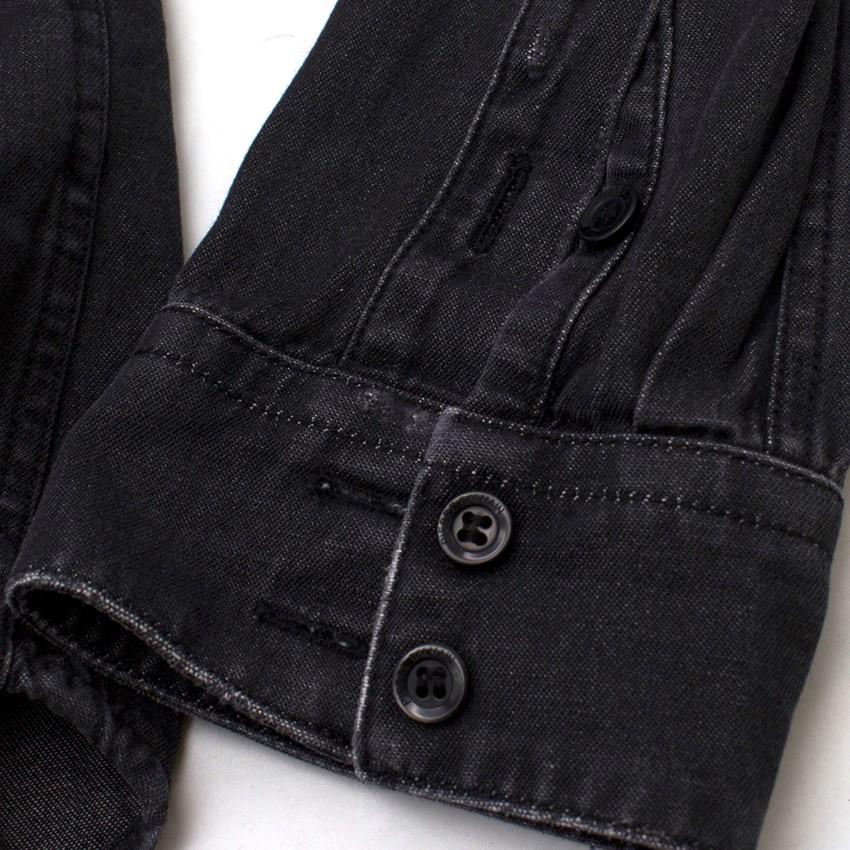 Pierre Balmain Charcoal Denim Shirt