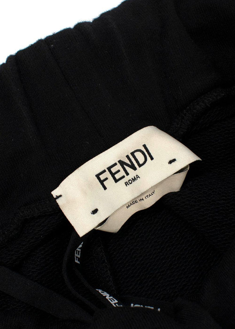 Fendi Black Red Eye Detail Joggers