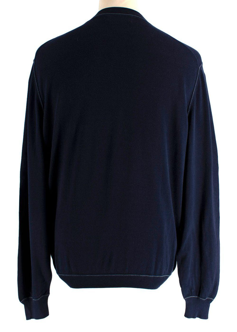 Brunello Cucinelli Navy Knit