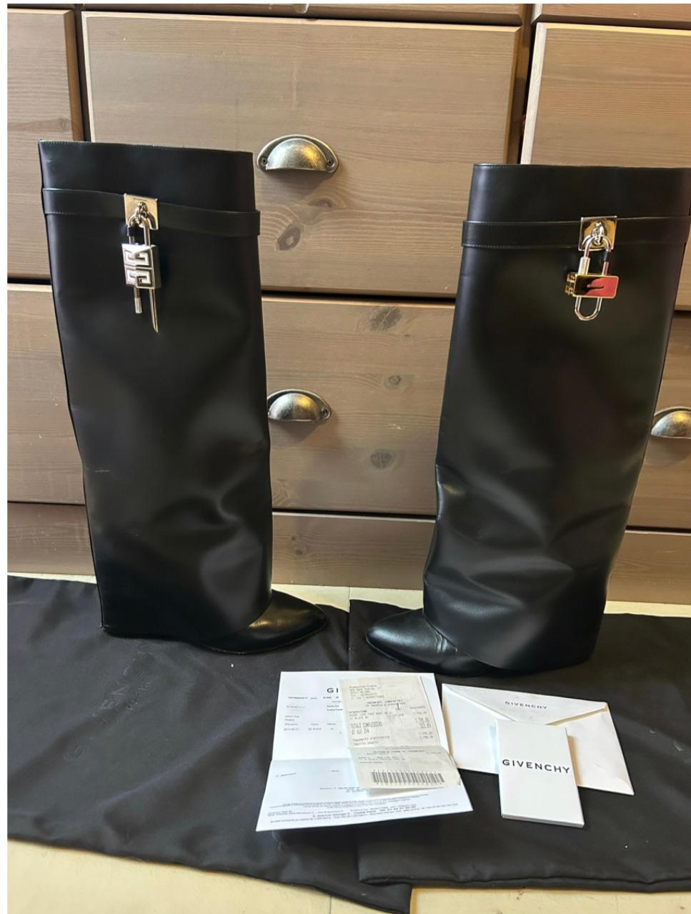 Givenchy Black Shark Boots