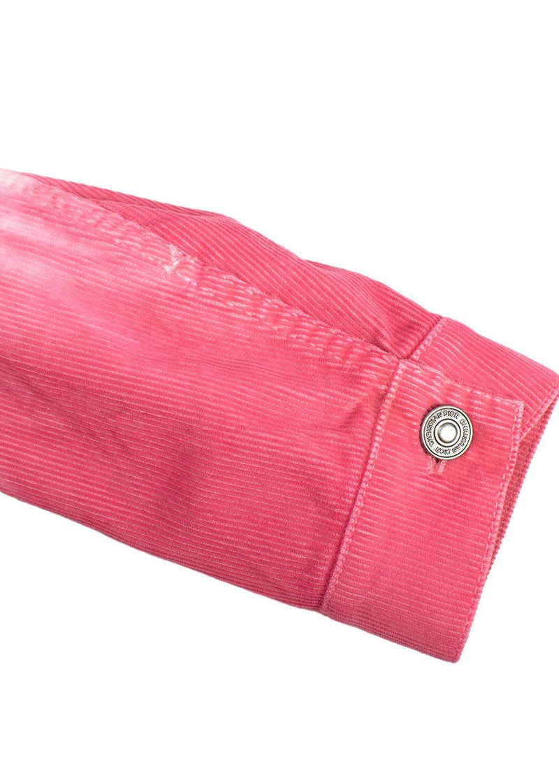 Dior Red & Pink Velvet Corduroy Tie-dye Jacket