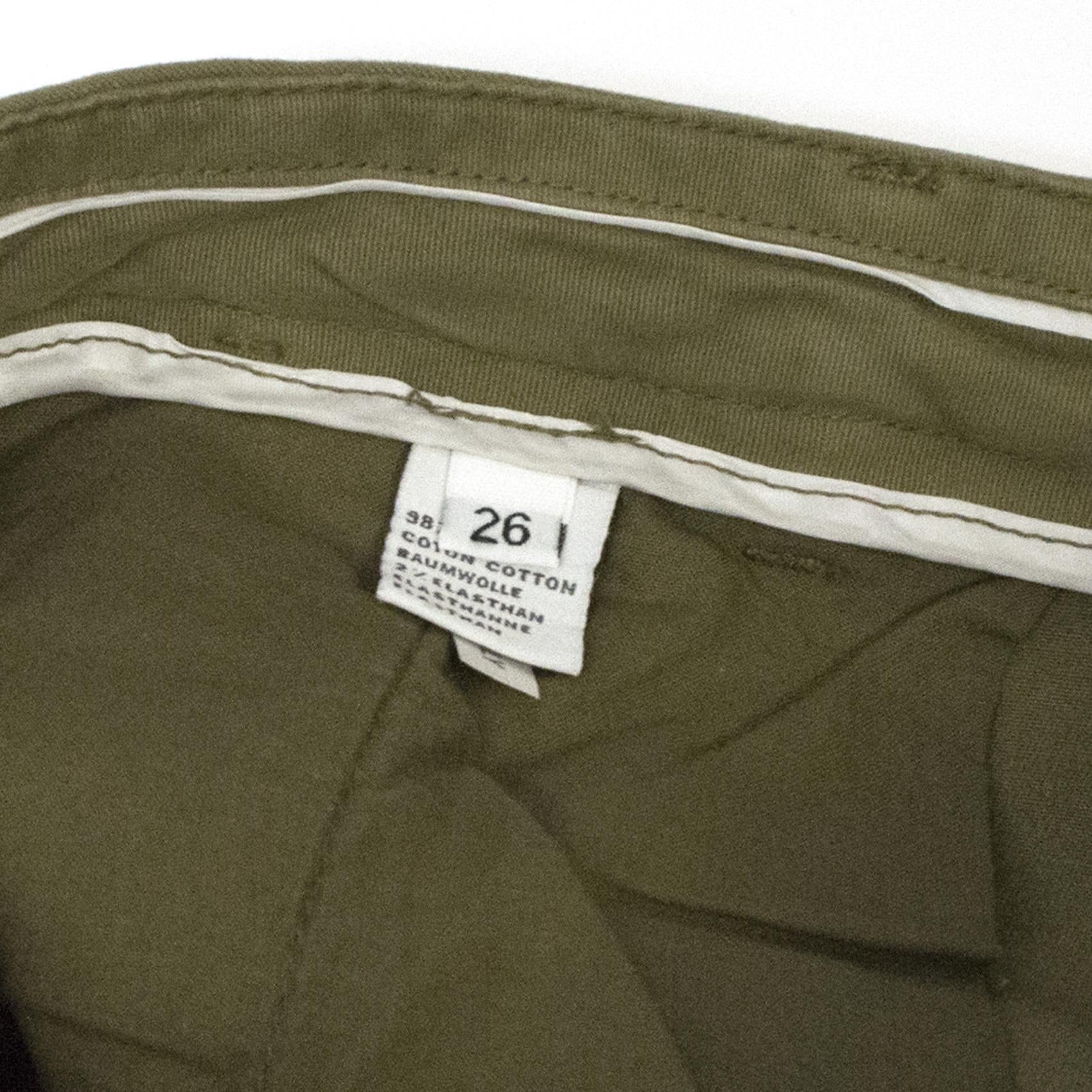 Lot78 Khaki Moss Green Chino Trousers