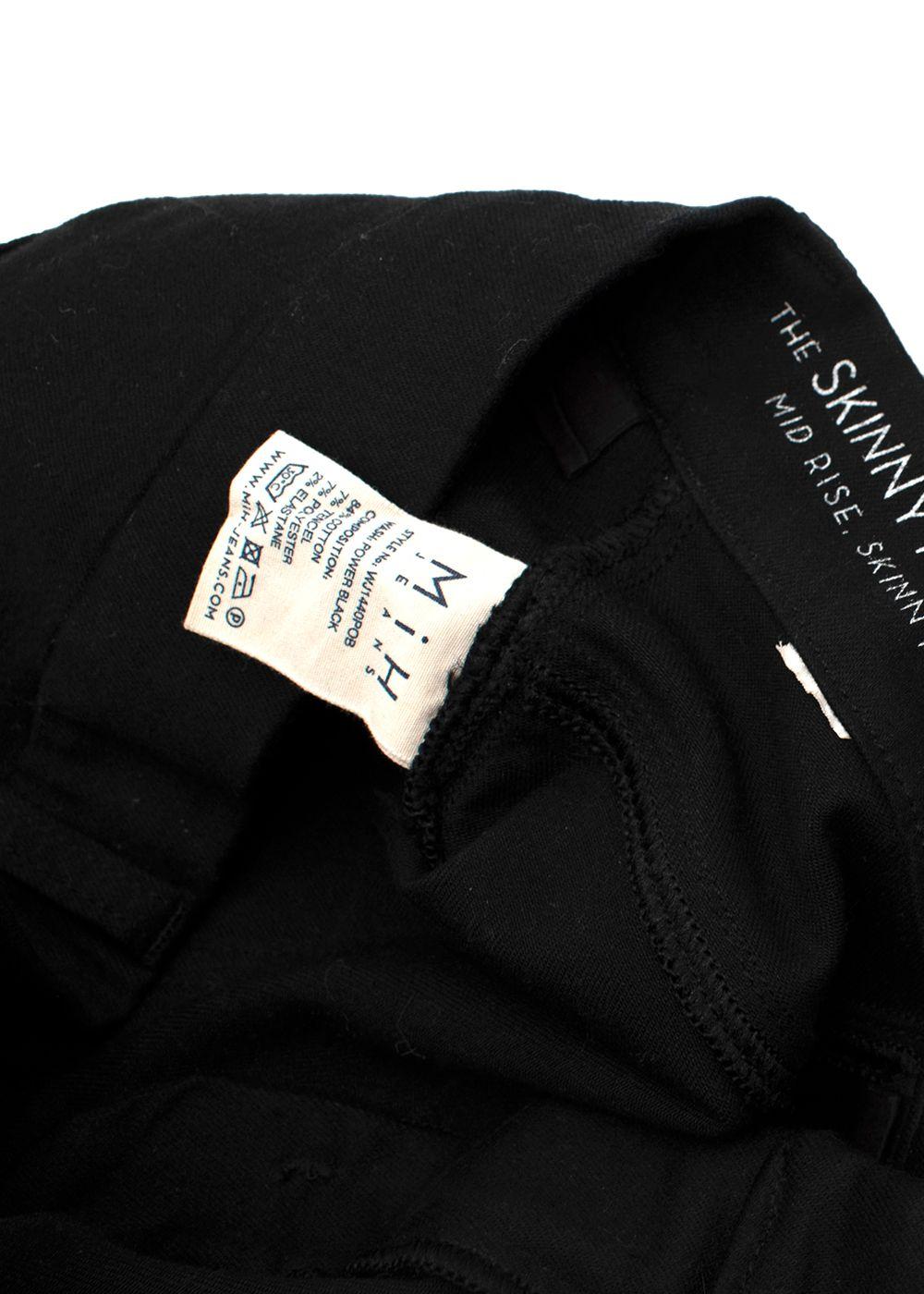 Black MIH Flared Denim Jeans