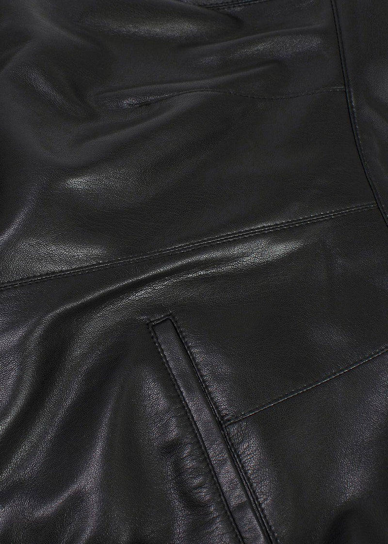 Nanushka Black Vegan Leather Trousers