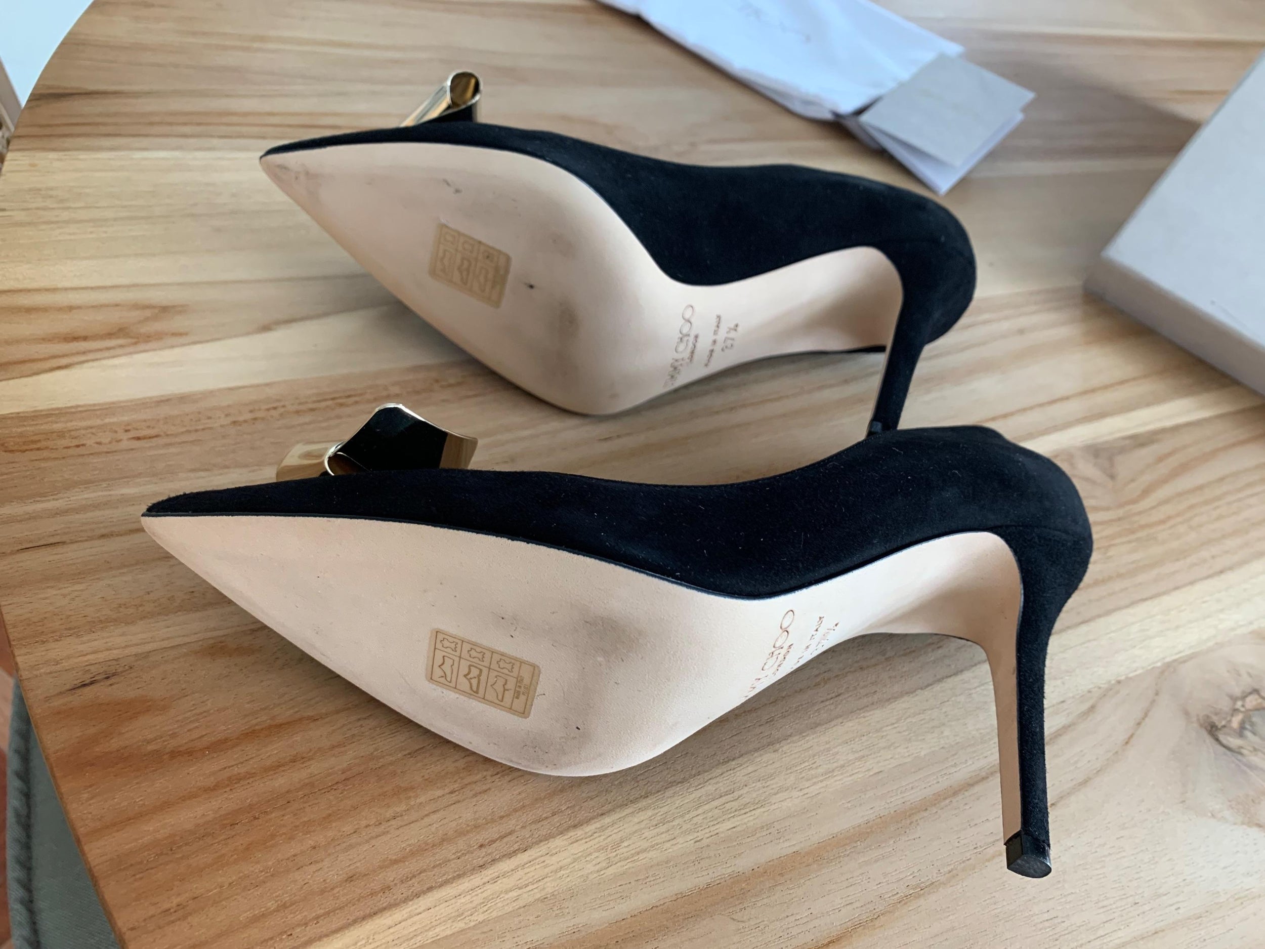 Vesna Black Suede 100mm Pumps