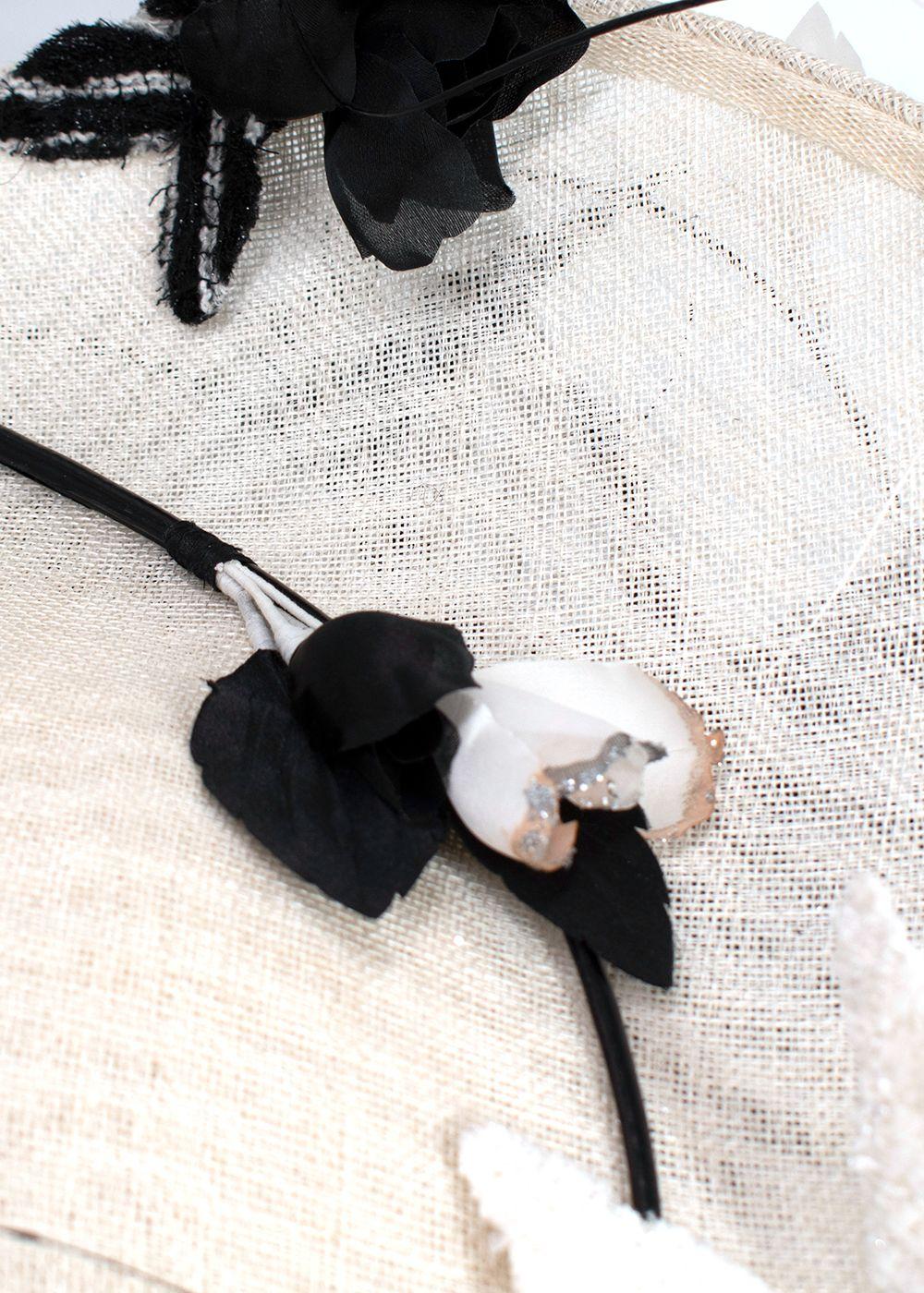 Edwina Ibbotson Cream Woven Floral Hat