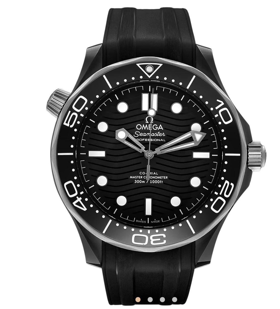 Omega Black Seamaster Diver Watch 300M 43.5mm