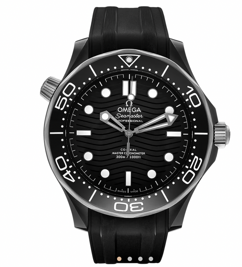 Omega Black Seamaster Diver Watch 300M 43.5mm