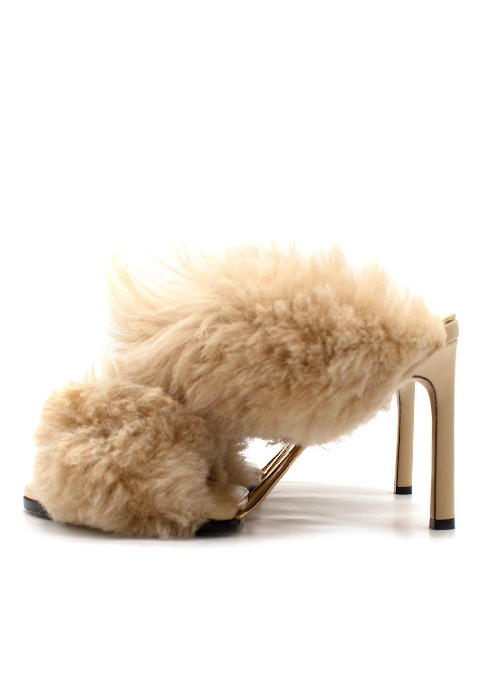 Bottega Veneta The Curve Shearling Sandals