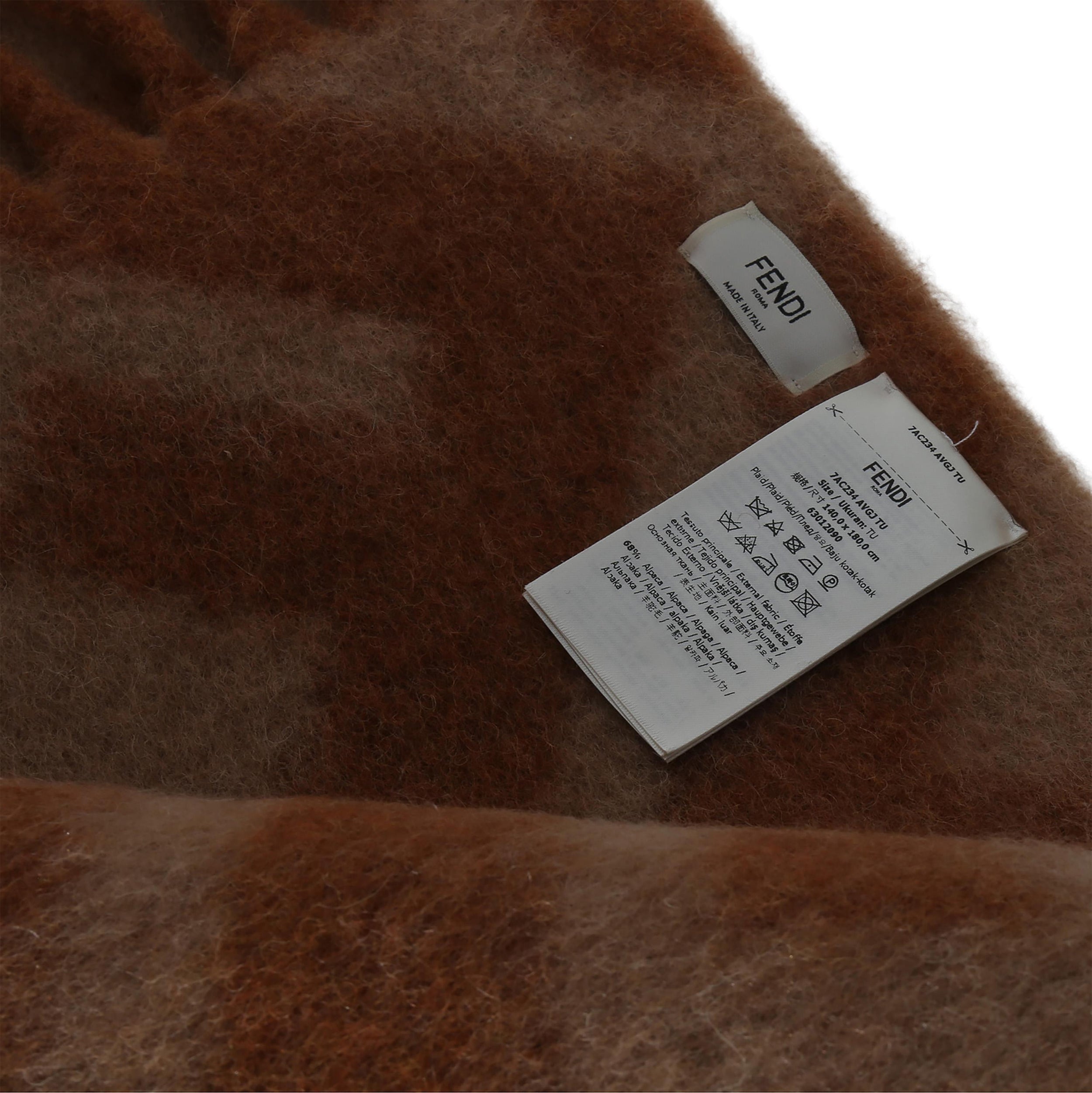 Fendi  Alpaca Wool FF Throw