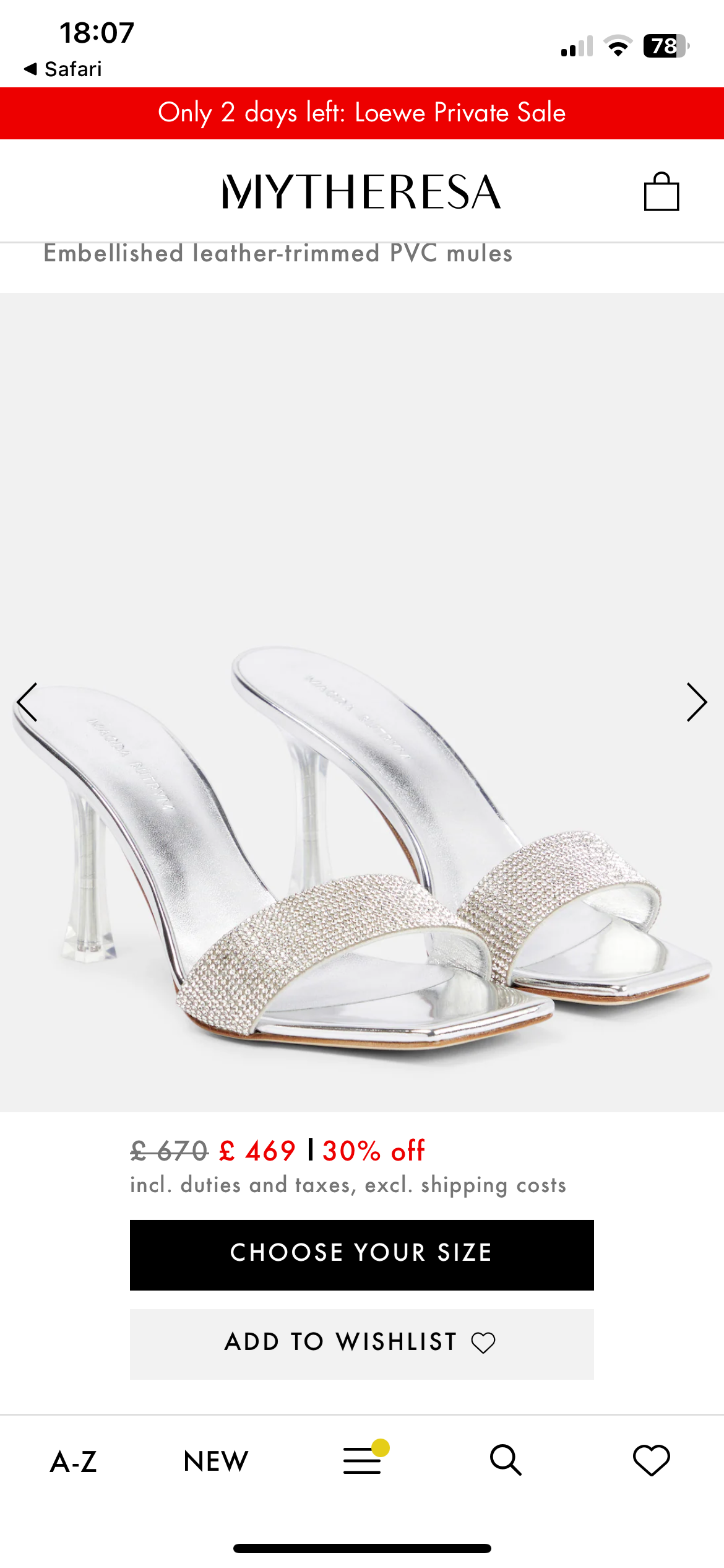 Magda Butrym Silver Embellished Heeled Mules