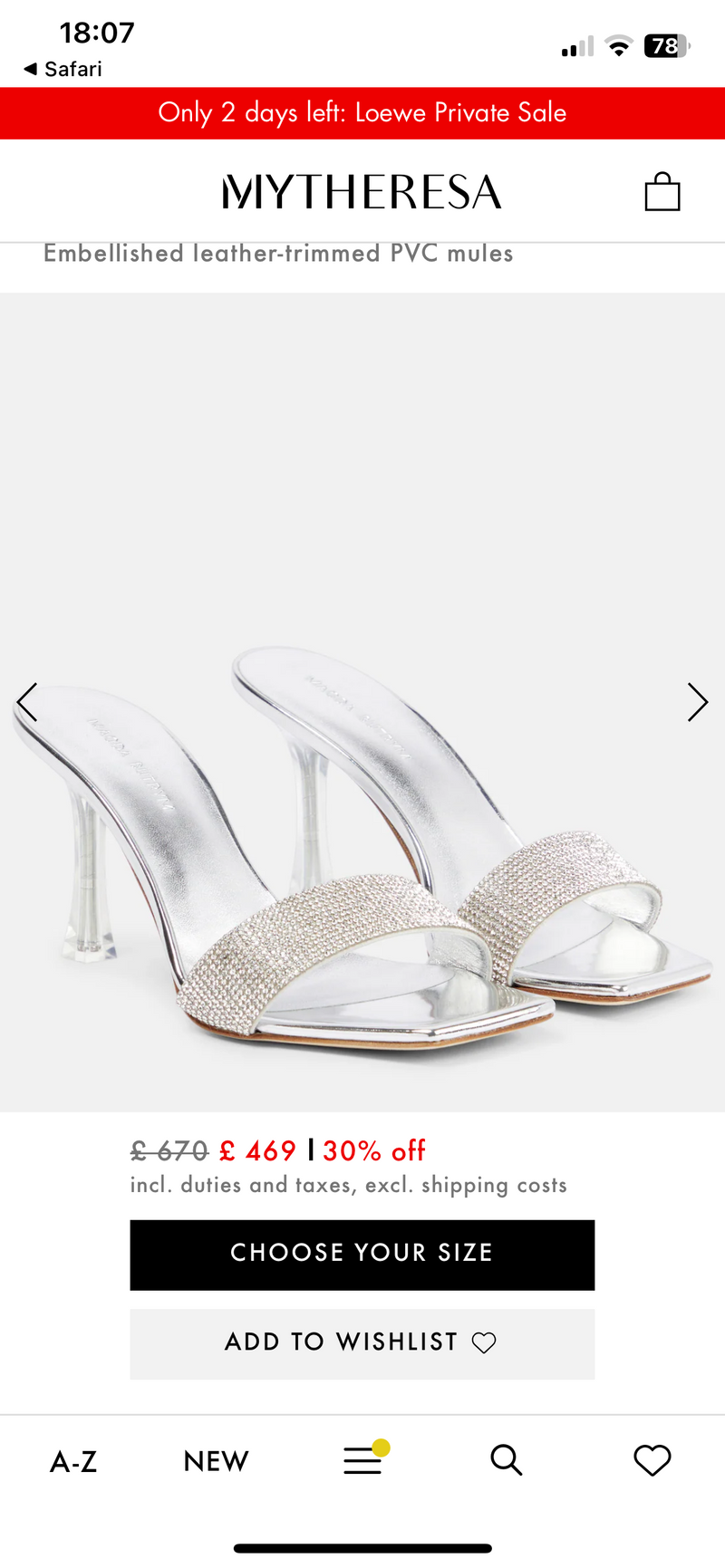 Magda Butrym Silver Embellished Heeled Mules