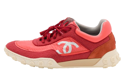 Chanel Red Lowtop Sneakers