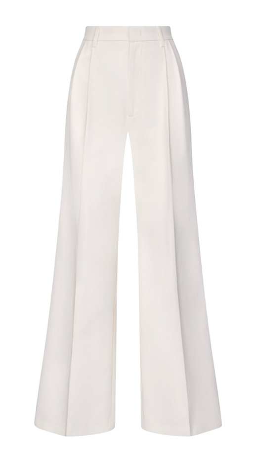 Cloudy x Seidensticker Cream Cotton Twill Trousers