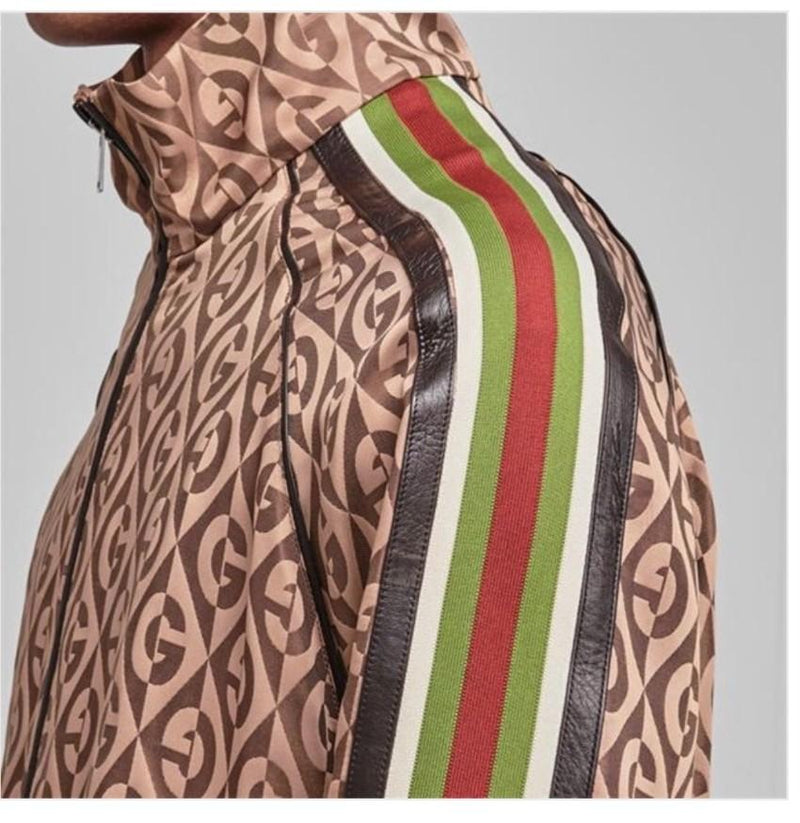Gucci Diamond Monogram Web Stripe Sleeve Track Top